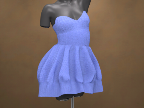 Airelyn Dress for Genesis 9 3D Model
