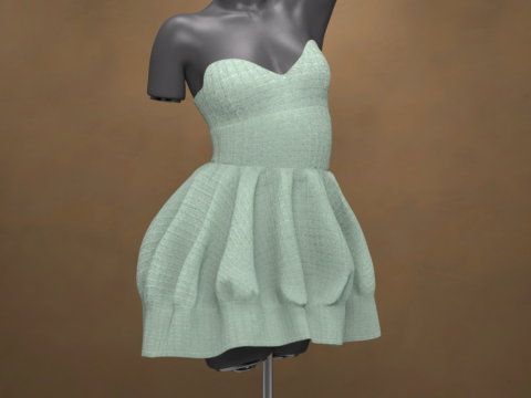 Airelyn Dress for Genesis 9 3D Model
