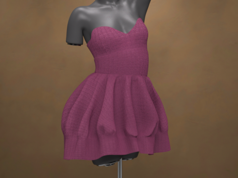 Airelyn Dress for Genesis 9 3D Model