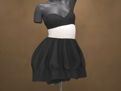Airelyn Dress for Genesis 9 3D Model