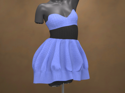 Airelyn Dress for Genesis 9 3D Model