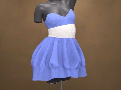 Airelyn Dress for Genesis 9 3D Model