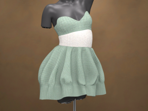 Airelyn Dress for Genesis 9 3D Model