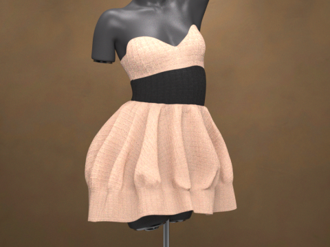 Airelyn Dress for Genesis 9 3D Model