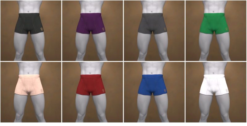 Boxers curtos G8 para Genesis 8 Modelo 3D .c4d .max .obj .3ds .fbx .stl .blend