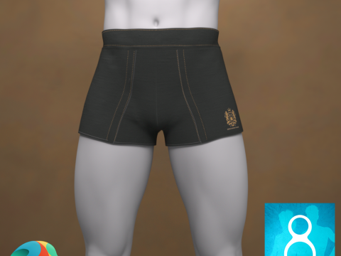 Boxers curtos G8 para Genesis 8 Modelo 3D
