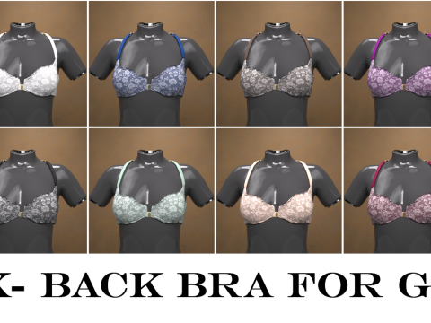 X-Back Bra for Genesis 9 3D Model