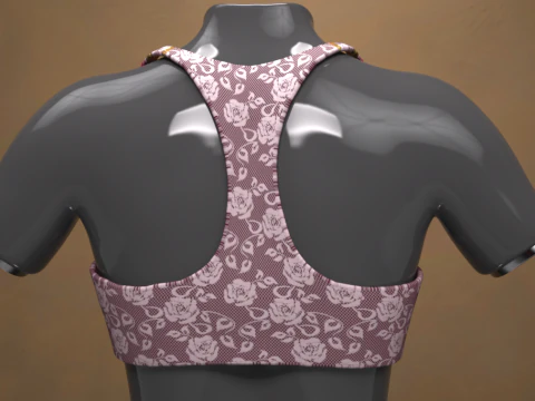 X-Back Bra for Genesis 9 3D Model