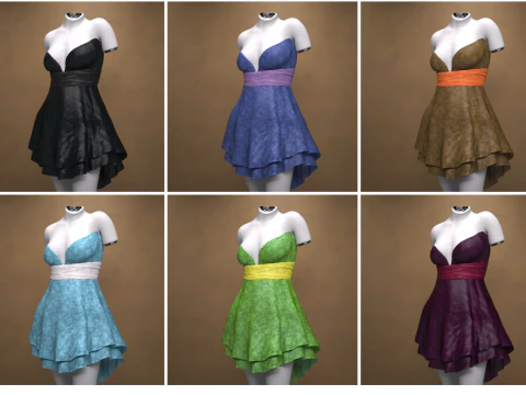 Highdress for G9 Freebie 3D Model