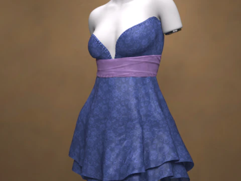 Highdress for G9 Freebie 3D Model