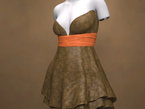 Highdress for G9 Freebie 3D Model
