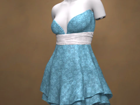 Highdress for G9 Freebie 3D Model
