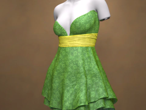 Highdress for G9 Freebie 3D Model