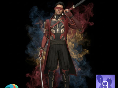 Blinde Rohnin voor Genesis 9 3D Model