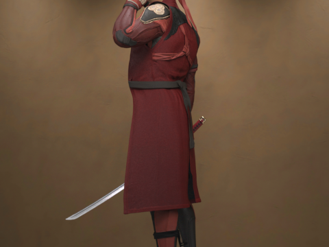 Blinder Rohnin für Genesis 9 3D Modell