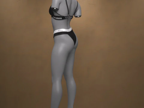 Roupa &iacute;ntima sem amor 02 para G&ecirc;nesis 9 Modelo 3D
