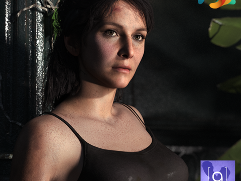 Personagem e roupa do Survival Fighter para Genesis 9 Modelo 3D