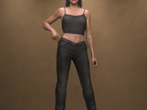 Personnage et tenue de combattant de survie pour Genesis 9 Modèle 3D