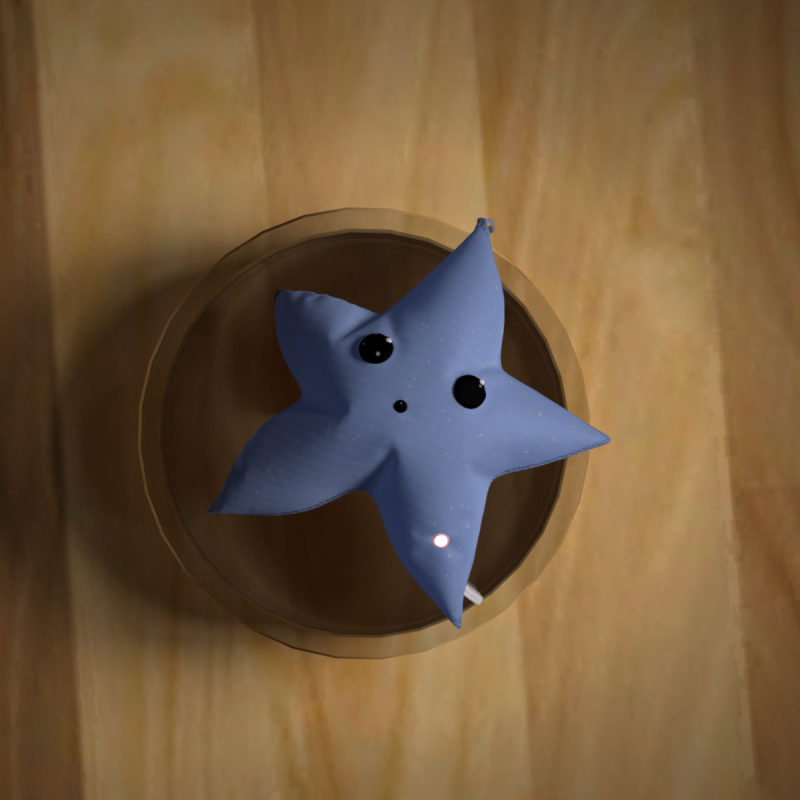 Little Star Plushy FREEBIE 3D Model .c4d .max .obj .3ds .fbx .stl .blend 