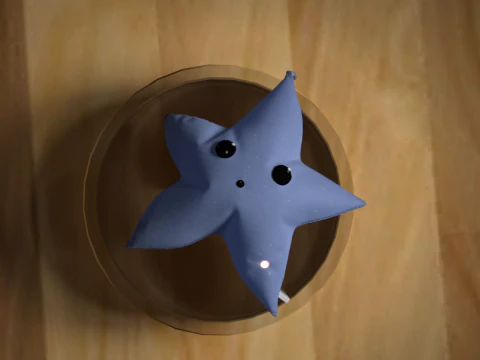 Kleine ster pluche FREEBIE 3D Model