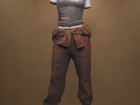 Roupa feminina de Prison Break para Genesis 8 Feminino Modelo 3D