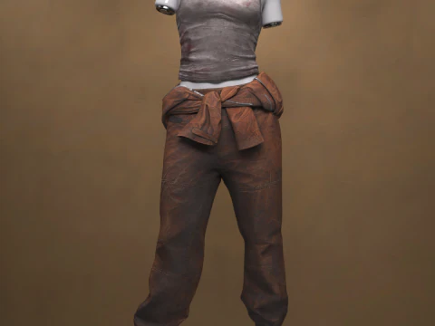 Prision Break Female Outfit for Genesis 8 Female 3D Model