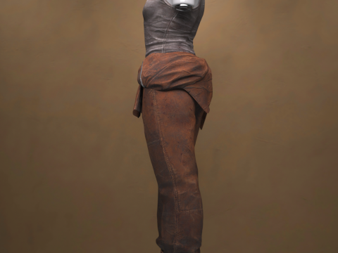 Roupa feminina de Prison Break para Genesis 8 Feminino Modelo 3D