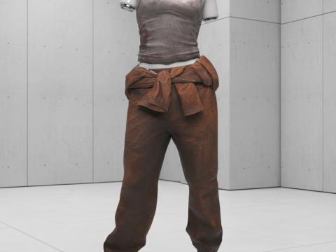 Roupa feminina de Prison Break para Genesis 8 Feminino Modelo 3D