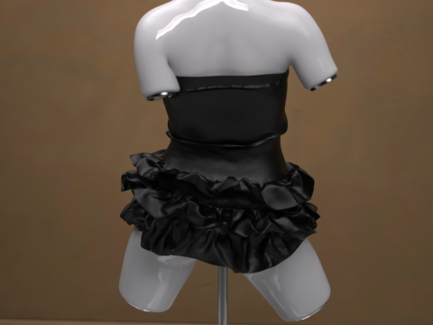 Genesis 8 女式迷你连衣裙 3D 模型