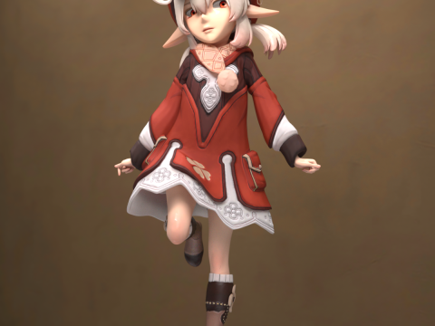 ジェネシス 9 のクローバー フルトゥーン キャラクター 3Dモデル