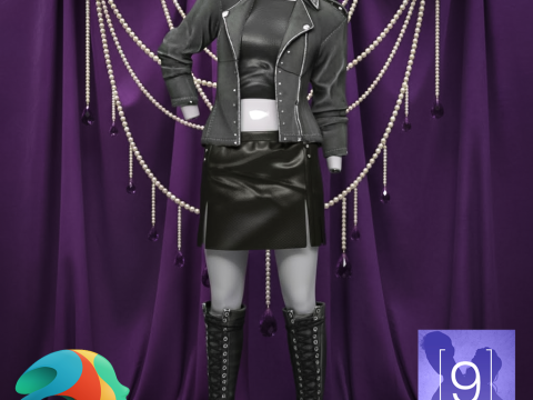 창세기 9용 엣지 의상 3D 모델