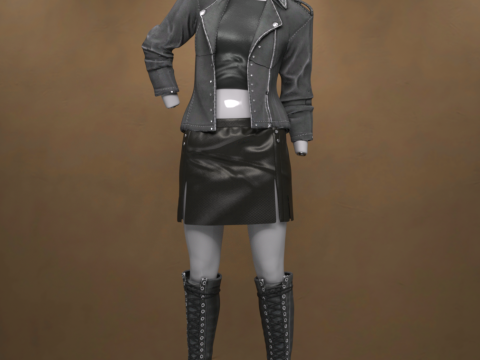 창세기 9용 엣지 의상 3D 모델