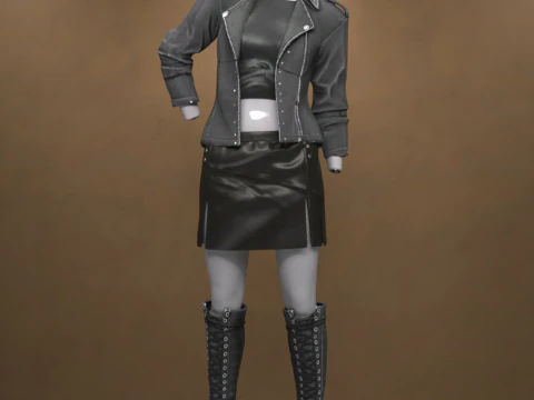Edge Outfit for Genesis 9 3D Model