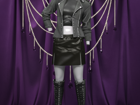 창세기 9용 엣지 의상 3D 모델