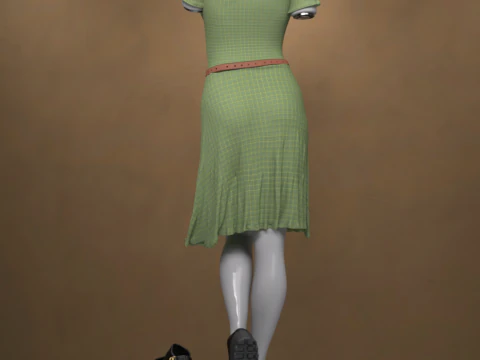 Soft Ruffle Outfit for Genesis 9 Female 3D Model