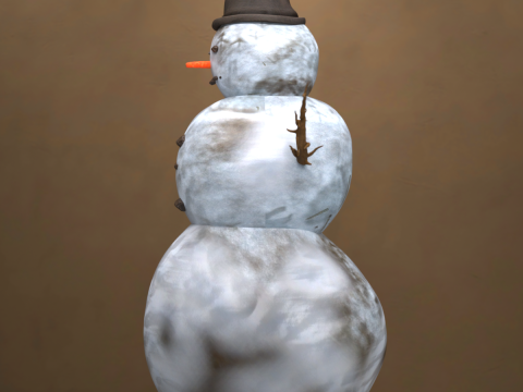 Accessoire de bonhomme de neige pour Daz Modèle 3D