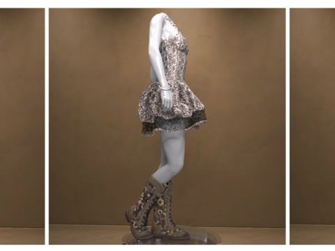 Цветочный наряд для Бытия 9 3D Модель