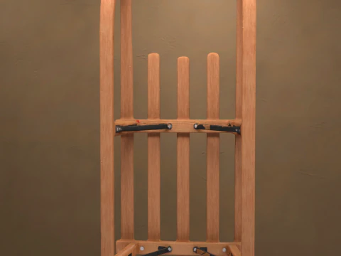 Wooden Sled Prop 3D Model
