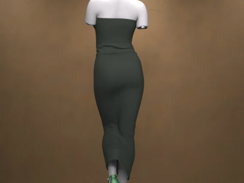 Emerald Gleam Outfit for Genesis 9 3D Model