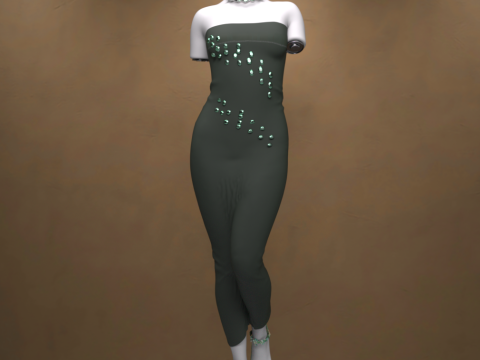 Strój Szmaragdowego Blasku dla Genesis 9 Model 3D