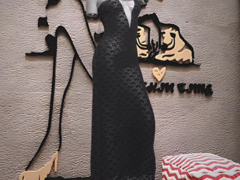 Moonshine Gown Outfit for Genesis 9 3D Model
