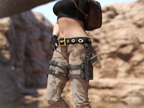 Abito TR Sandstorm per Genesis 9 femmina Modello 3D