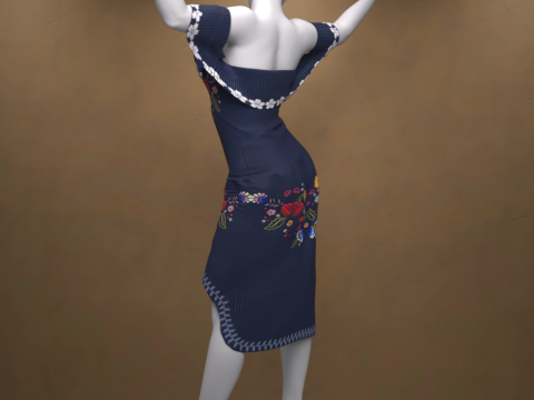 Abito messicano per Genesis 9 Modello 3D