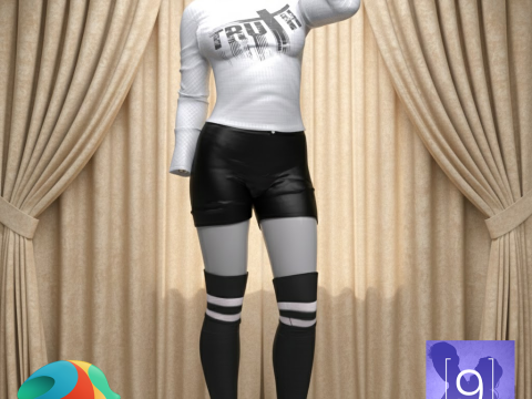 Homeday Outfit for Genesis 9 3D Model