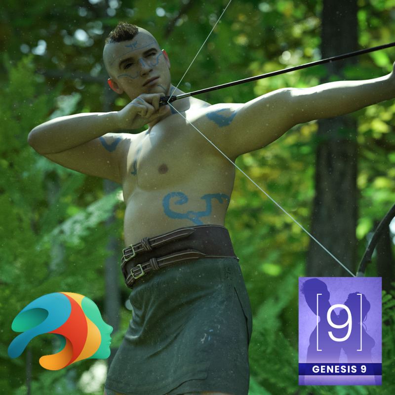 Vestito dei Pitti per Genesis 9 Modello 3D .c4d .max .obj .3ds .fbx .stl .blend 