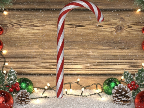 Prop Permen Tongkat untuk Daz3D Model 3D