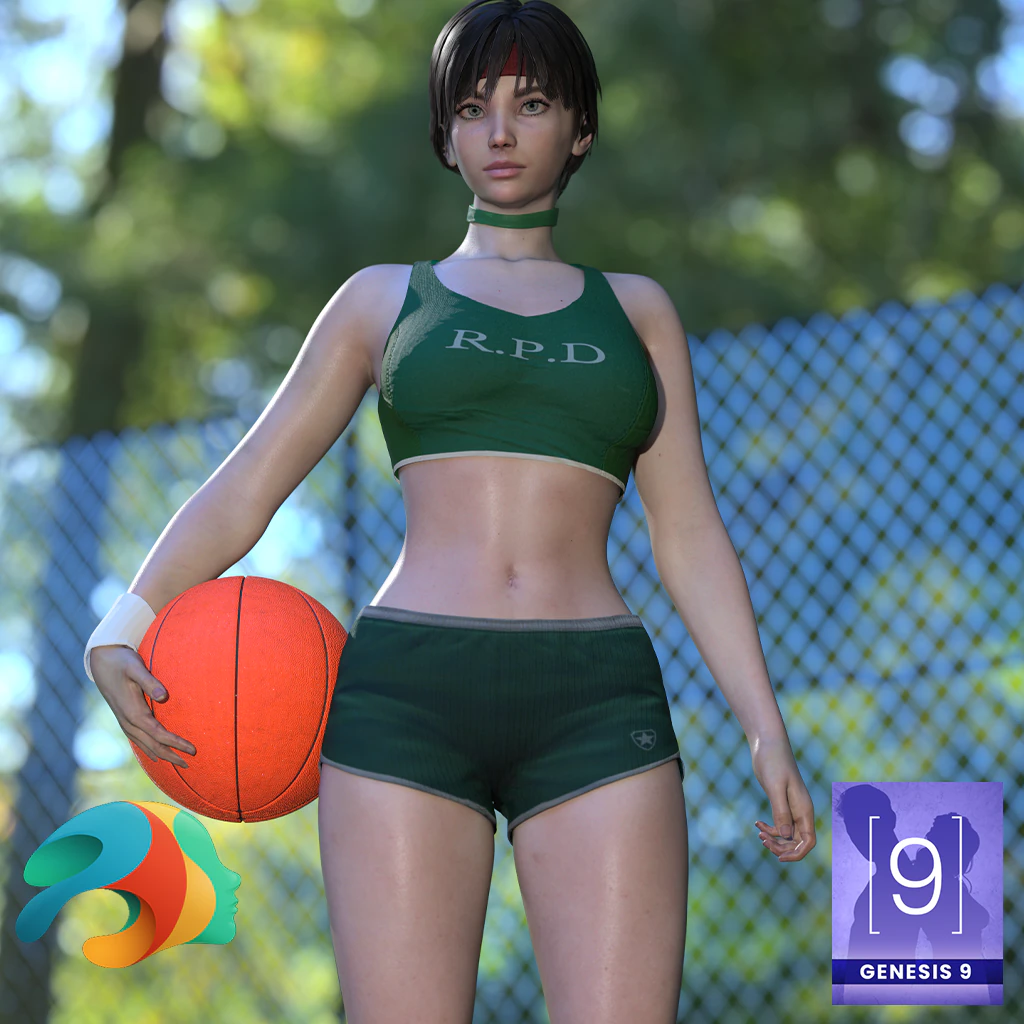Becci for Genesis 9 - Full Character Morph 3D Model .c4d .max .obj .3ds .fbx .stl .blend 