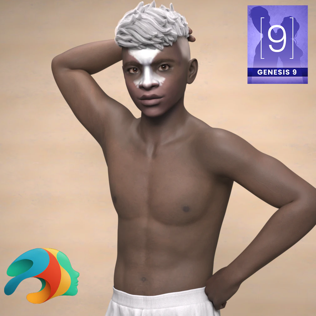 Boy Savior for Genesis 9 3D Model .c4d .max .obj .3ds .fbx .stl .blend 
