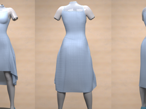 창세기 9의 드림라이트 의상 3D 모델