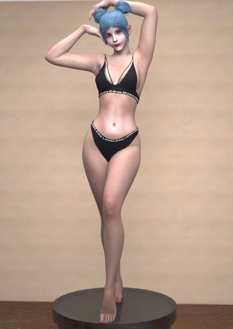 Sroka dla Genesis 9 Model 3D .c4d .max .obj .3ds .fbx .stl .blend 